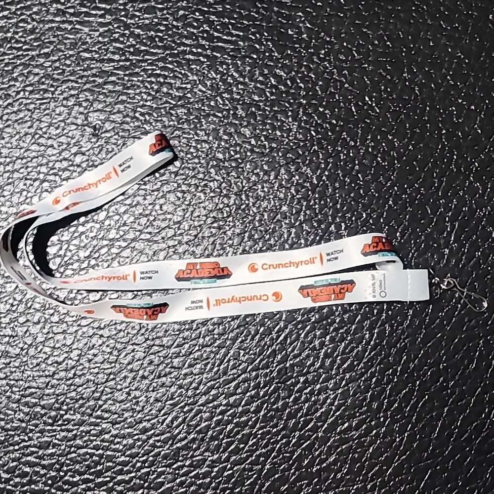 Crunchyroll White and Orange My Hero Academia Final Season NYCC Lanyard